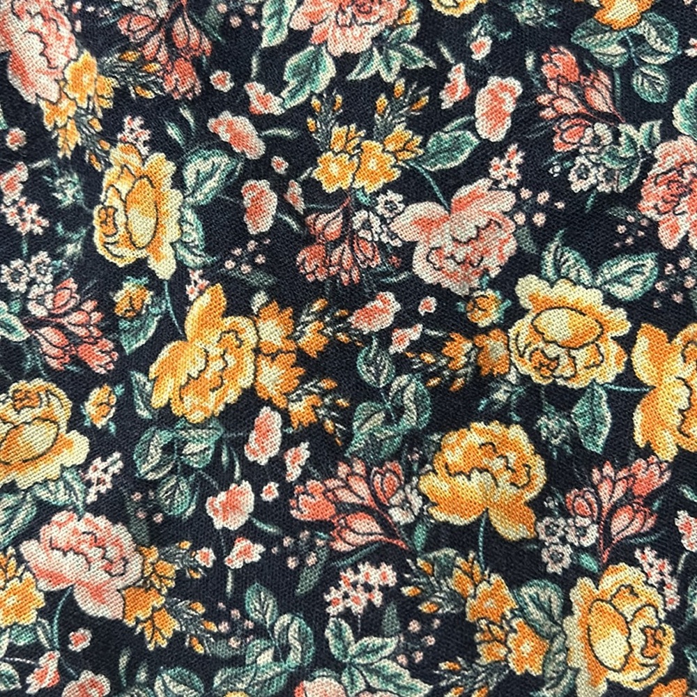 Old Navy Cami Dress Linen Blend Floral Size Small - Picture 4 of 9